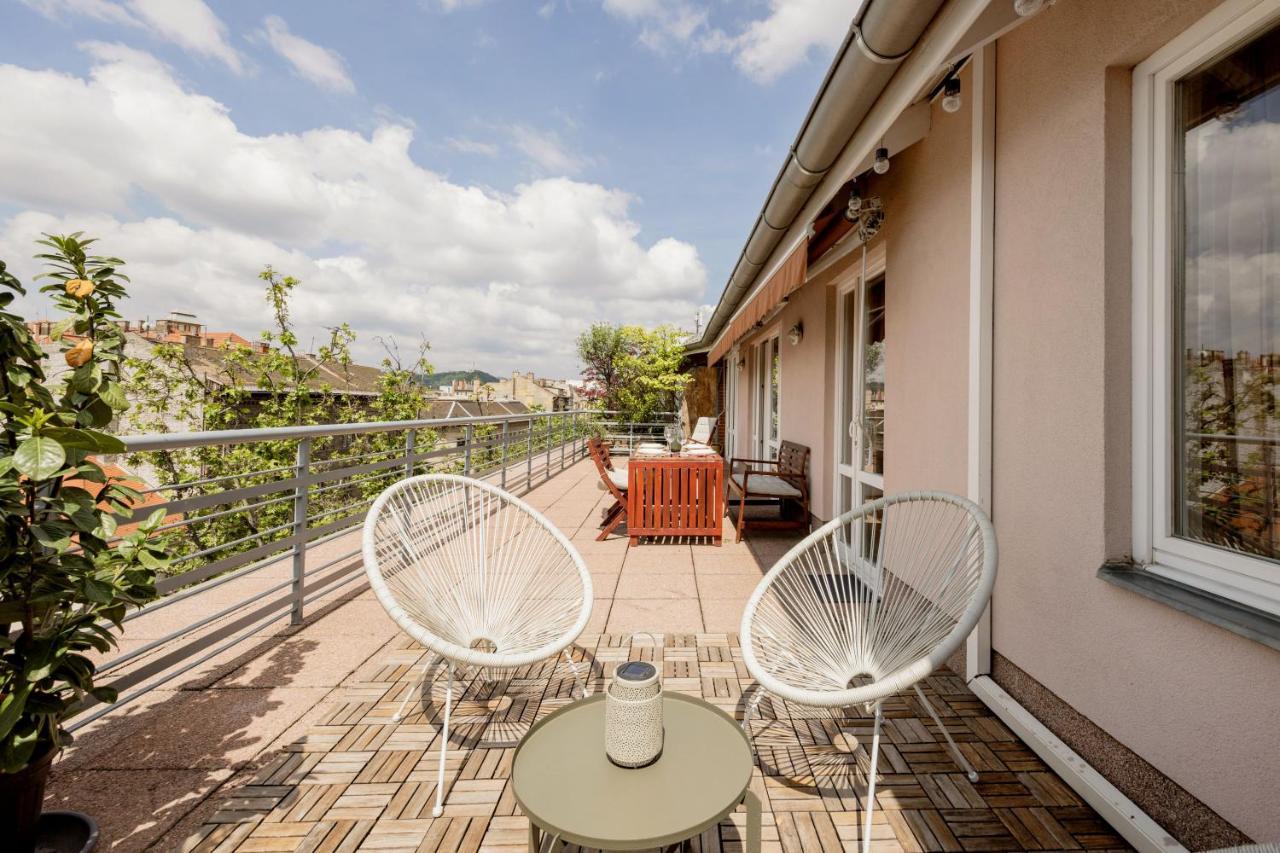 Bright And Spacious Penthouse W/ Terrace & Parking Budapeszt Zewnętrze zdjęcie